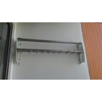 THANH LÝ Giàn phơi xếp tường không thanh, Giàn phơi thông minh gắn tường, Giàn phơi đồ inox co giãn 75cm
