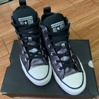 THANH LÝ : Giày Converse Da Cao Cổ Authentic 100% Nhập Khẩu Indonesia Fullbox dán tem theo sản phẩm - Hàng độc (Mới 90%)
