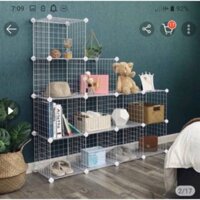 Thanh lý kệ lưới 11 ô y mẫu