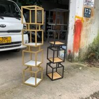 Thanh lý 💝 Kệ sách khung chân sắt mặt gỗ GHSale-8844