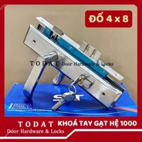 [THANH LÝ] Khoá tay gạt SAT cửa đi lớn đố 4x8 tay ốp 26cm (code: KTG48SAT)