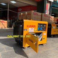 Thanh lý lô máy phat dien kama 5kw chạy dầu chống ồn tại Hà Nội