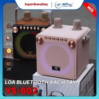 Thanh Lý Loa Bluetooth Mini YS-602, Công Suất 35W, Nhỏ Gọn, Âm Thanh Cực Hay, Bass Căng, Đi Kèm 2 Micro Karaoke Thay Đổi