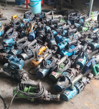 Thanh lý máy cắt thủy lực 25mm Hàn Quốc