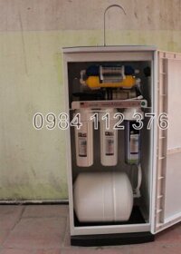 Thanh lý máy lọc Nano Aquas 8 lõi – vỏ tủ inox