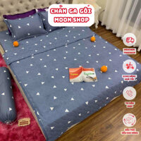 (THANH LÝ) Mền trần bông gòn 3 lớp poly cotton, chăn hè siêu nhẹ thấm hút tốt mẫu TAM GIÁC GHI - Bông sạch