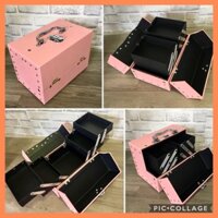 [THANH LÝ MỚI] Hộp đựng mỹ phẩm có ổ khoá đựng đồ trang điểm cá nhân size mini LINHSHOPvn