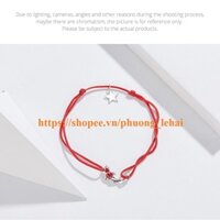 Thanh lý Người Bảo Vệ Vòng Tay Dây Dây Cá May Mắn Cho Cặp Đôi Bạc Sterling 925 Sao Trang Sức Tráng Men Vòng Tay Tình Bạn