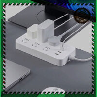 THANH LÝ ๑ Ổ cắm điện Mi Power Strip V2 CXB6-1QM chân dẹt 6 cổng 3 cổng sạc USB 1A - 2A Dây dài 1.8m Chất liệu cao cấp S