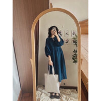 thanh lý pass đầm linen Cùi dìa L bầu mặc vừa