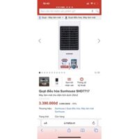 Thanh lý quạt điều hoà Sunhouse SHD7717