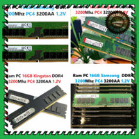 THANH LÝ ๑ Ram 16GB DDR4 ( Samsung / Kington ) Bus 3200Mhz PC4 3200AA 1.2V Dùng Cho Máy Tính Để Bàn PC Desktop