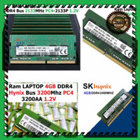 THANH LÝ ๑ Ram LAPTOP 4GB ( Hynix ) DDR4 2133Mhz 2400Mhz 2666Mhz 3200Mhz PC4 2133P 2400T 2666V 3200AA Dùng Cho Máy Tính