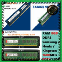 THANH LÝ ๑ Ram Samsung / Hynix / Kingston 8GB DDR3 Bus 1600MHz PC3L - 12800 1.35V Dùng Cho PC Desktop Bảo Hành 36t 1 Đổi