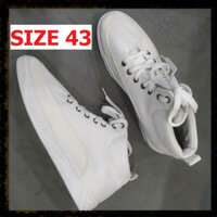 THANH LÝ ๑ SALE - H117 ẢNH THẬT - Giày Thể Thao Nam Vải TRẮNG Cao Cổ Mã G24 Thời Trang Fashion đơn giản dễ phối đồ - lẻ