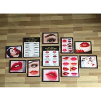 THANH LÝ SÉT ẢNH DÁN GIẢ KHUNG DÀNH CHO TIỆM PHUN XĂM SPA