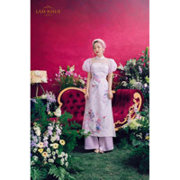Thanh lý Set áo dài Lam Khuê size S