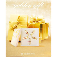 [thanh lý] SET SON THỎI MINI GOLDEN GIFT - MOI COSMETICS [chính hãng] kèm hộp