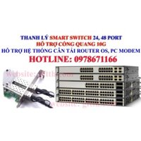 THANH LÝ SMART SWITCH 48 PORT HỖ TRỢ 4 CỔNG QUANG 10G