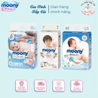 Thanh lý Tã dán/tã quần Moony Cộng miếng/ Natural / tiêu chuẩn full size Nb96/S90/M68/ L54/ L44/ XL44