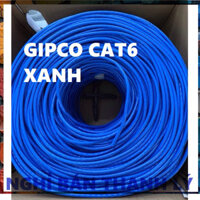 THANH LÝ ☆ THÙNG DÂY MẠNG ,Dây Cáp mạng LAN CAT6 GIPCO ( 1 cuộn 305m ) HÀNG CHẤT LƯỢNG cuộn 8 lõi ( 305m ) 2 màu trắng /