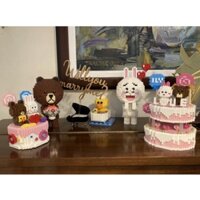 (Thanh lý trưng bày lắp sẵn hoặc tự lắp) Xếp hình lắp ráp mẫu Gấu Thỏ Vịt Brown Cony Sally Line