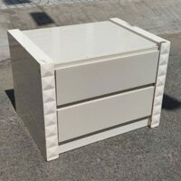 Thanh lý tủ đầu giường 2 ngăn màu trắng hiện đại
