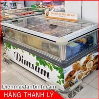 [Thanh lý] Tủ đông mặt kính trưng bày thực phẩm đông lạnh, kem