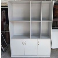 Thanh lý tủ kệ trưng bày gỗ công nghiệp màu trắng mới 90%