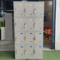 Thanh lý tủ locker sắt 12 ngăn giá rẻ