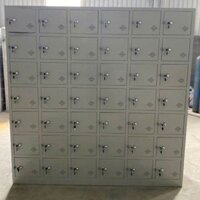 Thanh lý tủ locker sắt 42 ngăn lưu trữ cá nhân mới 99%