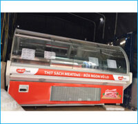 Thanh lý tủ mát trưng bày thịt Carrier 1m9