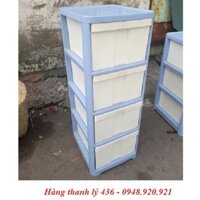 Thanh lý tủ nhựa cũ 4 ngăn đựng đồ giá rẻ