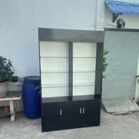 Thanh lý tủ trưng bày 1m2 x 2m full đen