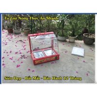 Thanh Lý Tủ Trưng Bày Giữ Nóng , Làm Giòn Đồ Chiên , Kính Cong Sang Trọng