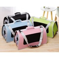 [THANH LÝ] Túi xách vận chuyển chó mèo có túi vải rút bên hông thuận tiện vận chuyển chó mèo có kèm quai đeo