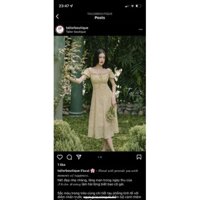 Thanh lý váy hoa màu vàng chanh Tailorboutique