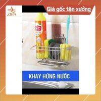 [Thanh lý xả kho] Khay để đồ rửa chén inox có hứng nước