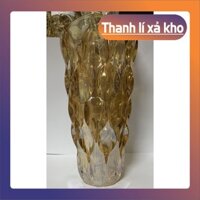 (thanh lý xả kho sỉ) lọ hoa thủy tinh vàng kim cao cấp mã 001