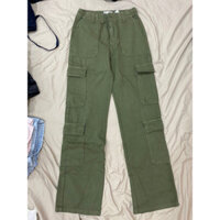 [Thanh lý] Zara Quần túi hộp Cargo pants - xanh