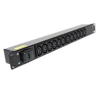 Thanh nguồn PDU 12 cổng C13 có ACBM 32A đầu nối jack cắm công nghiệp