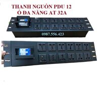 Thanh nguồn PDU 12 ổ cắm đa năng 2U CB32A , Chuyên dụng cho tủ rack