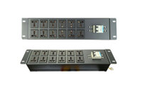 Thanh nguồn PDU 12 ổ cắm điện tủ Rack 19" 2U có MCB 2P 32A