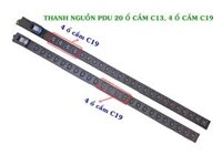 Thanh nguồn PDU 20 C13 + 4 C19 lắp tủ rack 42U - Chính hãng, bền, an toàn