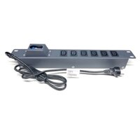 Thanh nguồn PDU 6 ổ cắm chuẩn C13 MCB 32A UNIRACK UNR-P6M32/1U-C13