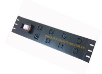 Thanh nguồn PDU 8 cổng C13 - Chuẩn 2U lắp tủ rack 19 inch chính hãng