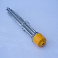 Thanh nhiệt củ ren phi 48 chiều dài 25cm công suất 4kw/ 6kw dùng nấu nước, đun dầu, chất liệu innox 304