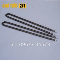 Thanh nhiệt điện trở sấy khô chữ U chiều dài 80cm có cánh tản nhiệt