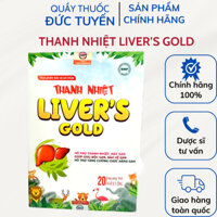 Thanh Nhiệt Liver's Gold Hỗ Trợ Thanh Nhiệt Mát Gan Hỗ Trợ Hạn Chế Các Tác Hại Của Rượu Bia Với Gan Hộp 20 Ống