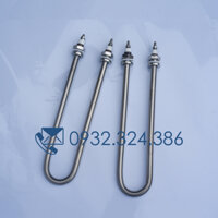 Thanh nhiệt nồi nấu phở, điện trở chữ U Đơn 1Kw - Thanh Nhiệt Inox 304 - Điện Trở Nồi Phở, Nồi Cháo